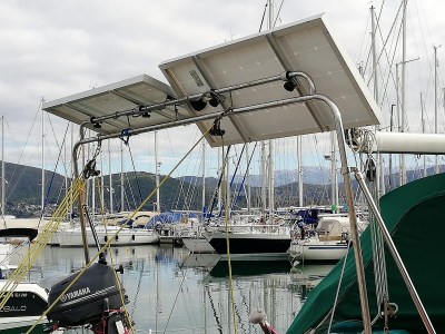 KIT montaggio pannelli solari rigidi pulpito barca a vela